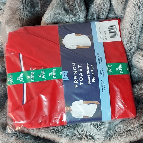 Boys French Toast School Uniform Short Sleeve Pique Polo 2-Pack - Picture 4 of 8